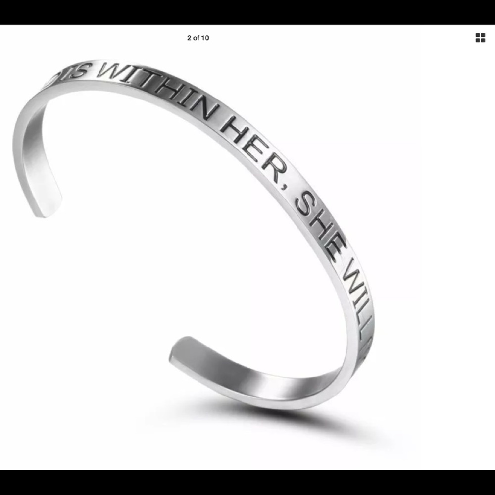 New beautiful stainless steel message bracelet - Picture 3 of 8